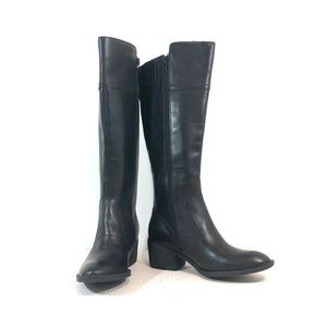 New Born Fannar Leather Knee High Boot